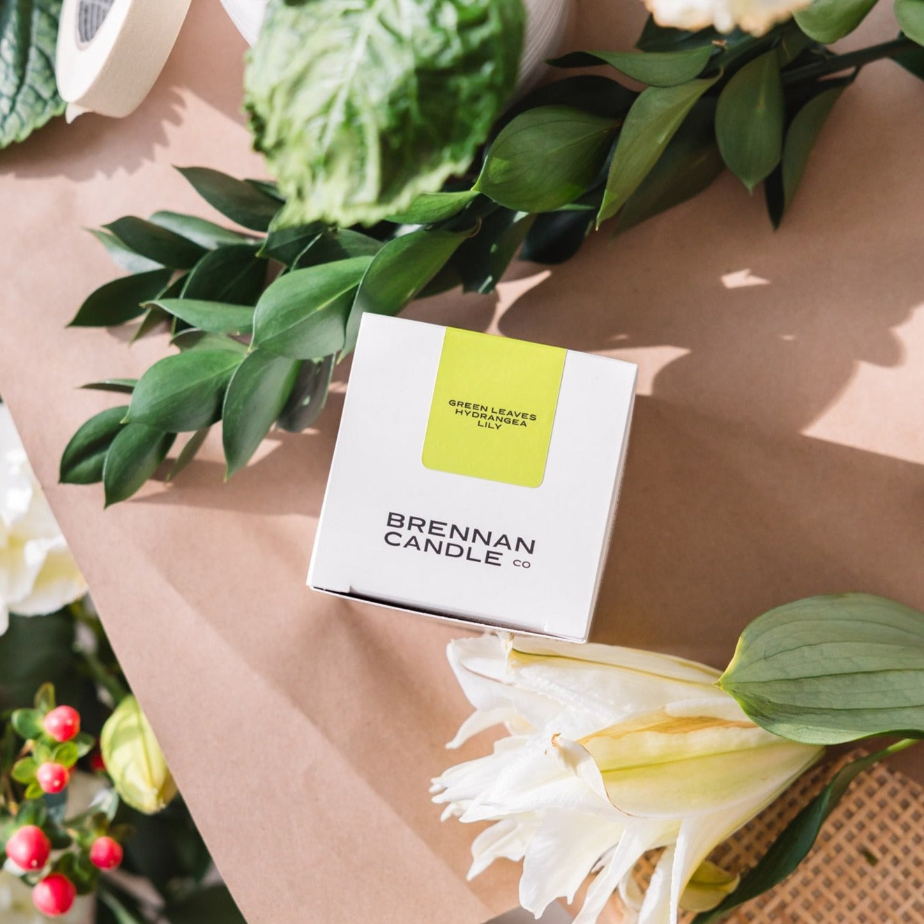 Fresh Flower Market | Greenery and Floral Candle