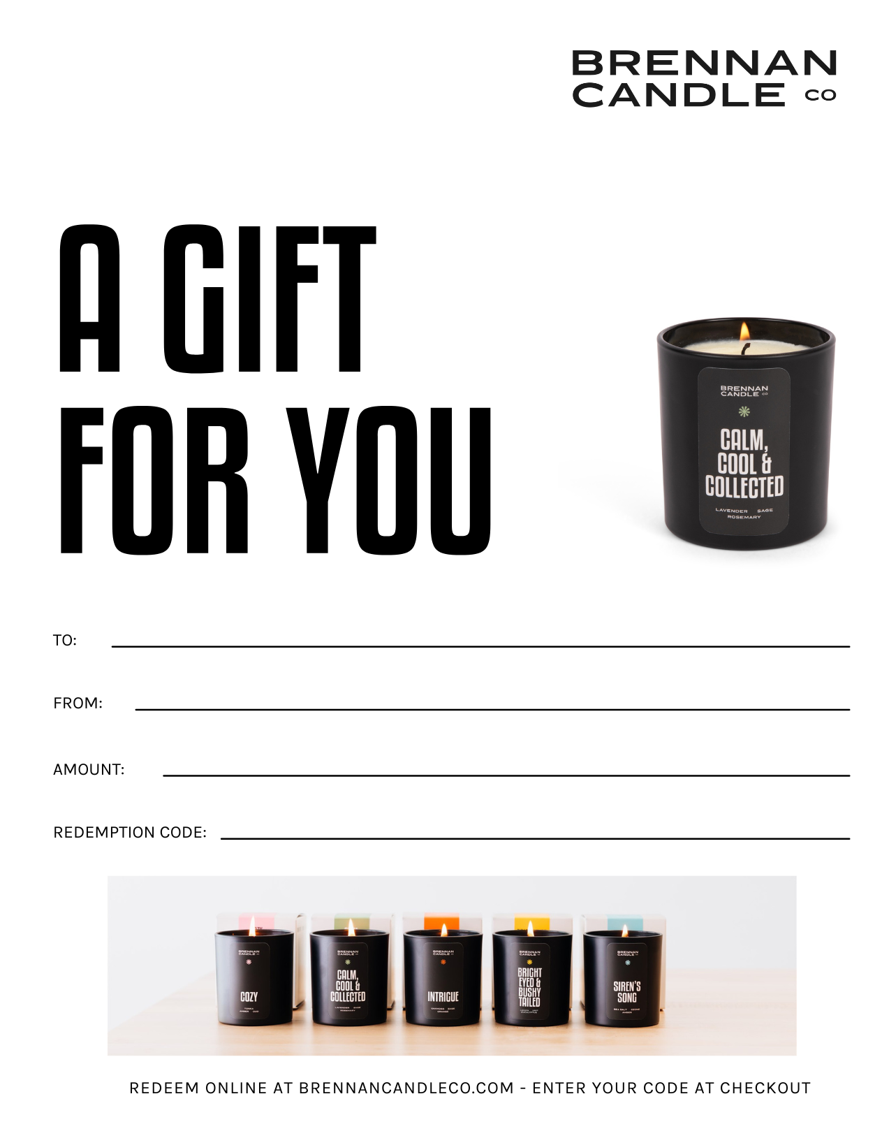 Brennan Candle Co. Gift Card