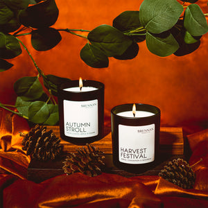 Apple Candle Duo - Autumn Stroll & Harvest Festival